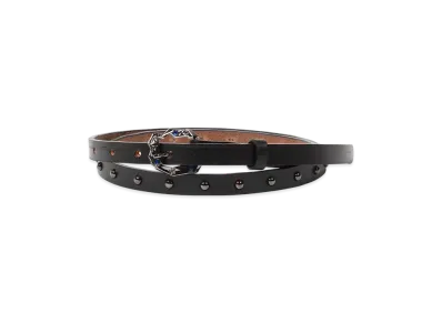 WACKO MARIA x WOLF'S HEAD Studs Leather Belt "Blue"