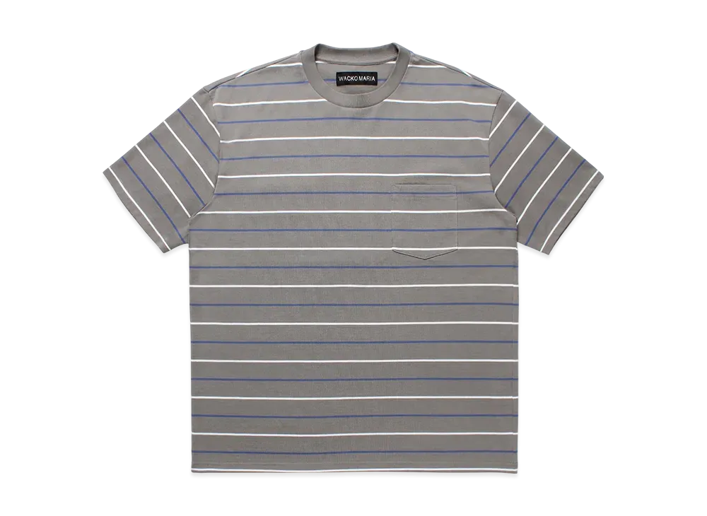 WACKO MARIA Striped T-Shirt "Gray"