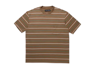 WACKO MARIA Striped T-Shirt "Brown"