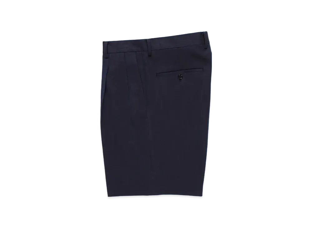WACKO MARIA Double Pleated Short Trousers "Navy"