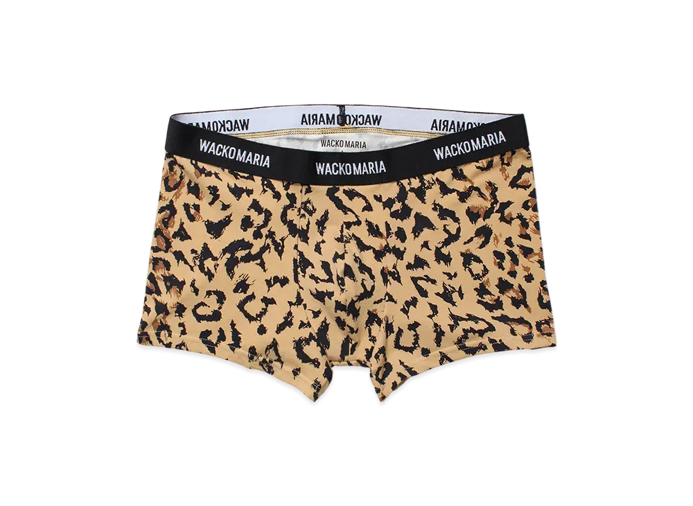 WACKO MARIA Leopard Boxer Briefs "Beige"