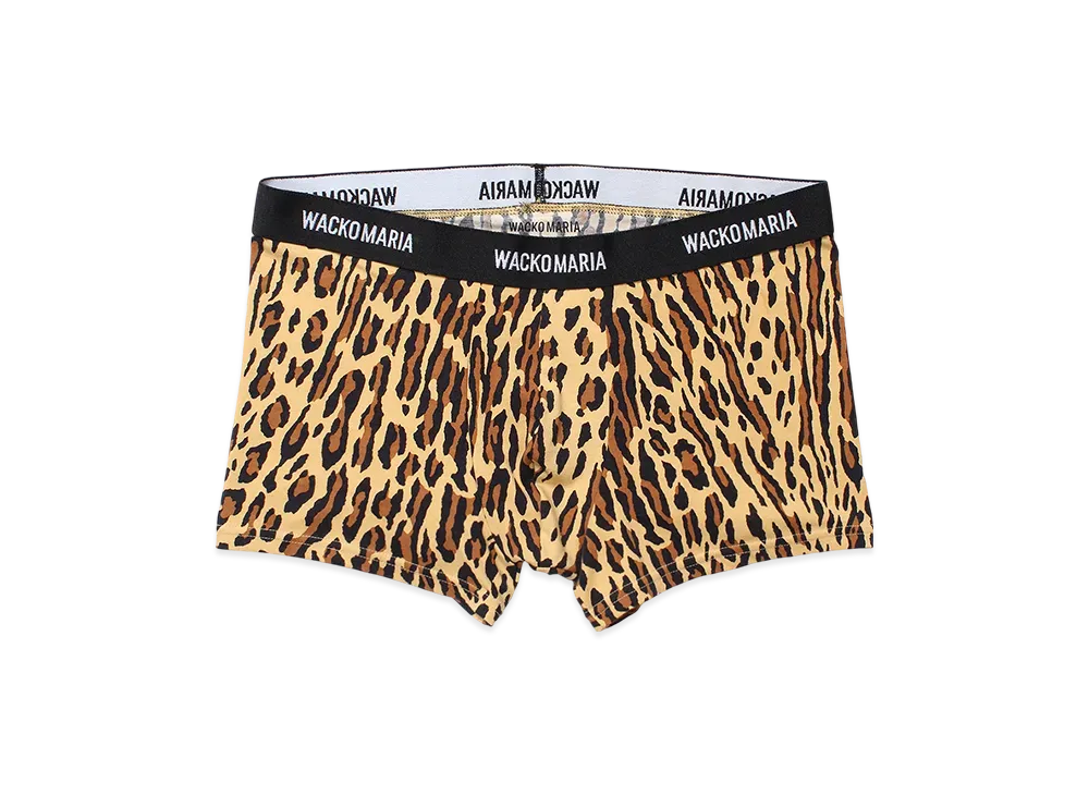WACKO MARIA Leopard Boxer Briefs "Beige"