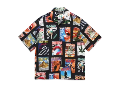 WACKO MARIA x High Times Hawaiian Shirt "Black"