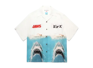 WACKO MARIA x Jaws Hawaiian Shirt "White"