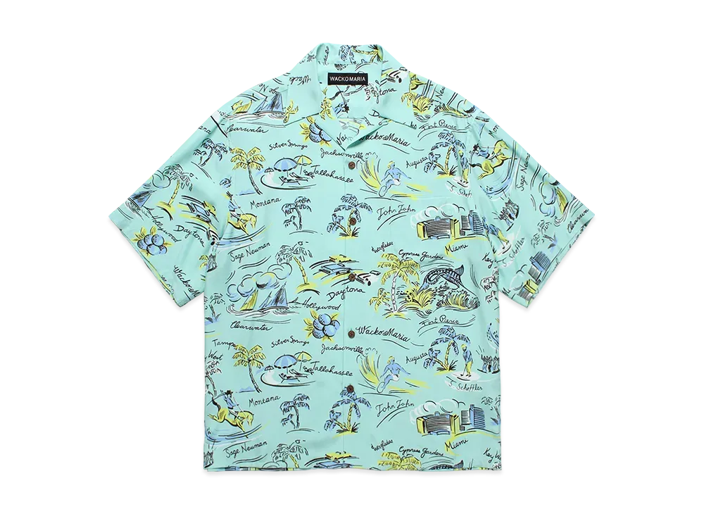 WACKO MARIA Hawaiian Shirt "Mint"