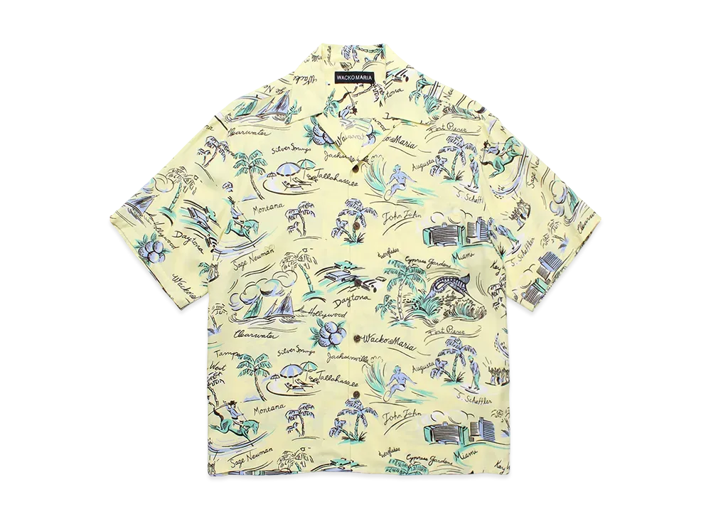 WACKO MARIA Hawaiian Shirt "Yellow"