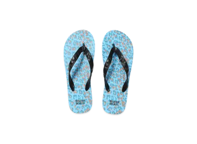 WACKO MARIA x Hayn Leopard Beach Sandals "Blue"