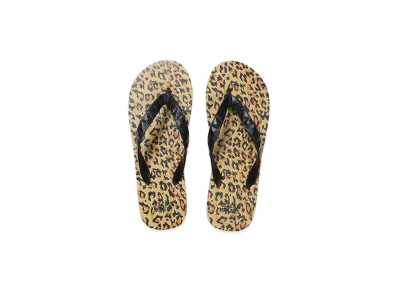 WACKO MARIA x Hayn Leopard Beach Sandals "Beige"