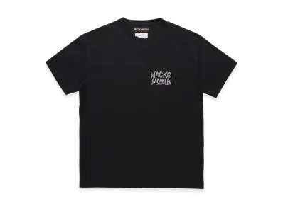 WACKO MARIA x Neckface Washed Heavy Weight Color T-Shirt "Black"