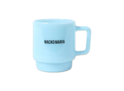 WACKO MARIA Milk Glass Mug "Blue"