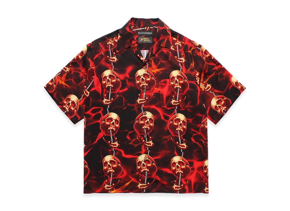 WACKO MARIA x 56 Tattoo Studio Hawaiian Shirt "Black"
