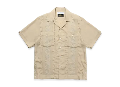 WACKO MARIA x 56 Tattoo Studio Cuba Shirt "Beige"