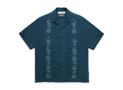 WACKO MARIA x 56 Tattoo Studio Cuba Shirt "Navy"