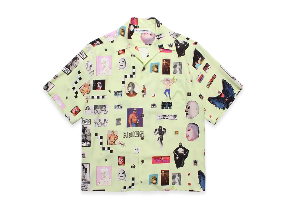 WACKO MARIA Hawaiian Shirt "Lime"