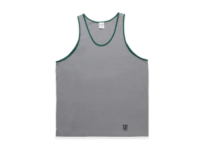 WACKO MARIA Washed Heavy Weight Ringer Tank Top "Gray"
