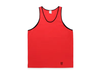 WACKO MARIA Washed Heavy Weight Ringer Tank Top "Red"