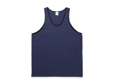 WACKO MARIA Washed Heavy Weight Ringer Tank Top "Navy"