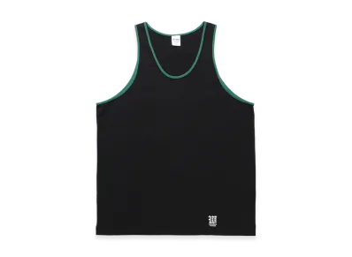 WACKO MARIA Washed Heavy Weight Ringer Tank Top "Black"