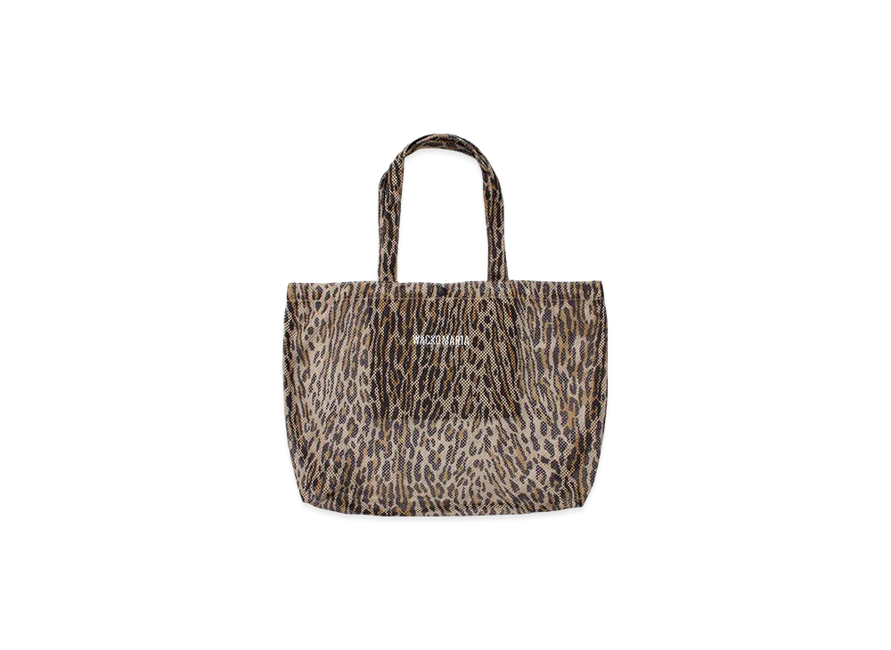 バッグ WACKOMARIA SPEAK EASY LEOPARD MESH Wacko Maria - Speakeasy Packable Leopard-Print Mesh Tote Bag