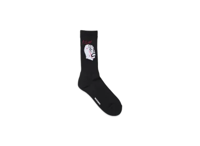 WACKO MARIA Mask Jacquard Socks "Black"