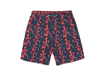WACKO MARIA Leopard Hawaiian Shorts "Blue"