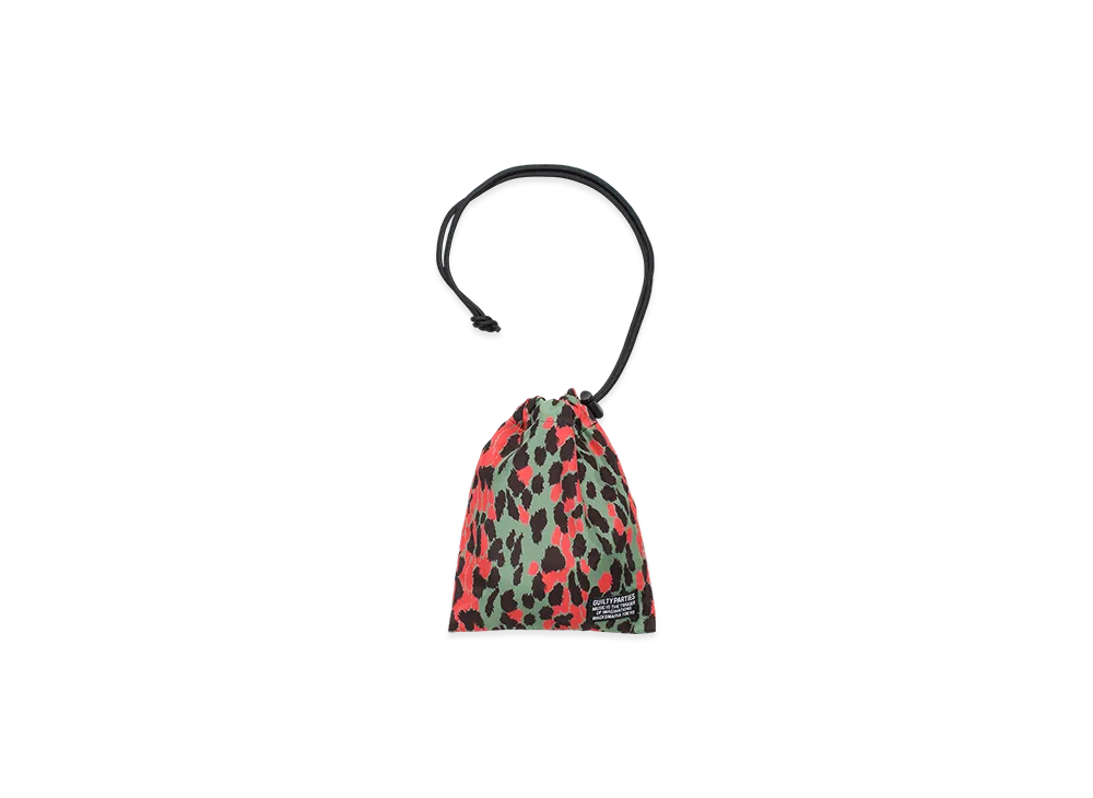バッグ WACKO MARIA LEOPARD DRAWSTRING BAG GREEN WACKO MARIA LEOPARD NYLON DRAWSTRING BAG – NCNR WEB STORE