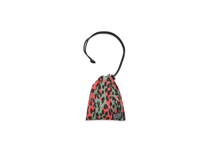 WACKO MARIA Leopard Drawstring Bag WACKO MARIA Leopard Drawstring Bag
