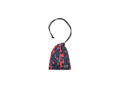 WACKO MARIA Leopard Drawstring Bag "Blue"