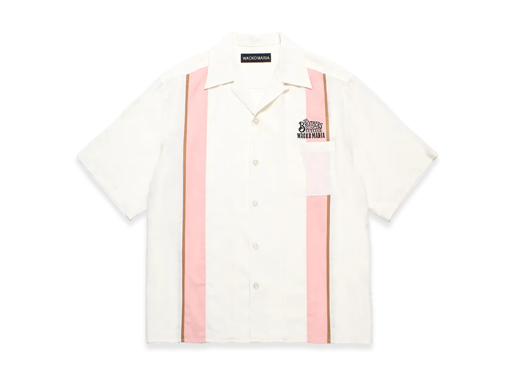 ワコマリア MR.BROTHERS CUT CLUB 50S SHIRT ピンク WACKO MARIA x MR.BROTHERS CUT CLUB 50's Shirt 