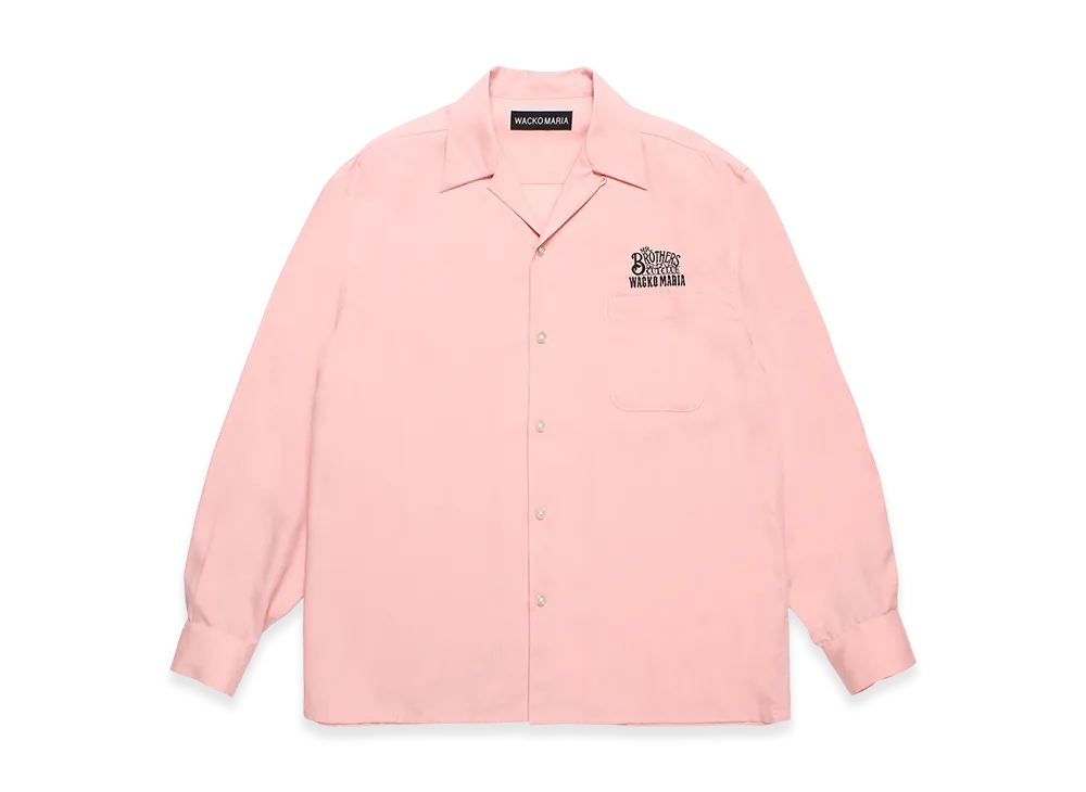 ワコマリア MR.BROTHERS CUT CLUB 50S SHIRT ピンク WACKO MARIA x MR.BROTHERS CUT CLUB 50's Shirt 