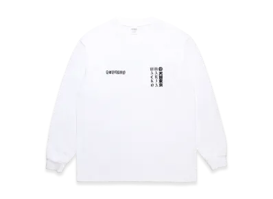 WACKO MARIA x MR.BROTHERS CUT CLUB Washed Heavy Weight Long Sleeve T-Shirt "White"
