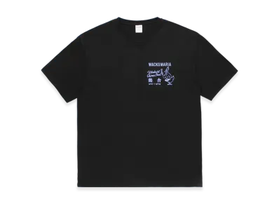 WACKO MARIA x 鶏舎 Washed Heavy Weight T-Shirt "Black"