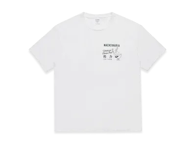 WACKO MARIA x 鶏舎 Washed Heavy Weight T-Shirt "White"