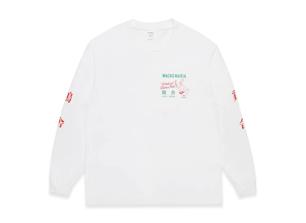 鶏舎 wacko maria ワコマリア WEIGHT Tシャツ　M　tee　白 鶏舎（ちいしゃ） / Tシャツ CHIISHA-WM-WT05 | ワコマリア