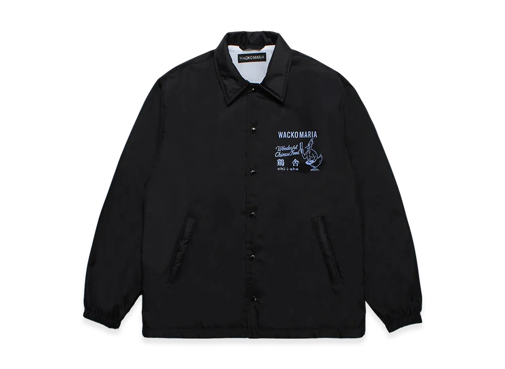 WACKO MARIA x 鶏舎 Coach Jacket "Black"