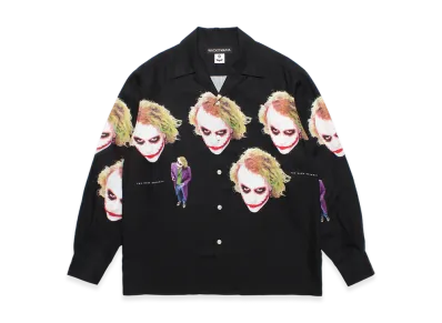WACKO MARIA x The Dark Knight Trilogy L/S Hawaiian Shirt "Black"