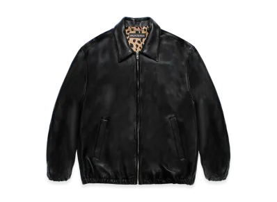 WACKO MARIA Leather 50's Jacket "Black"