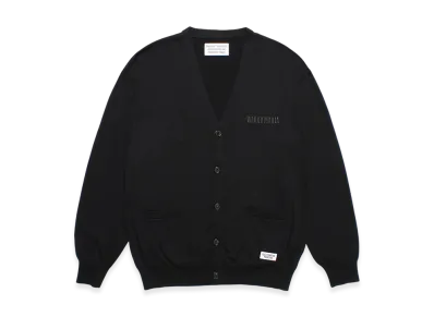 WACKO MARIA Cotton Knit Cardigan "Black"