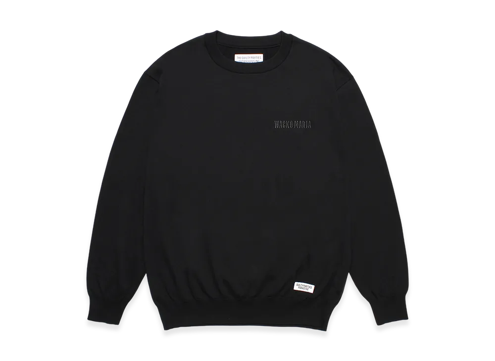 WACKO MARIA Cotton Knit Sweater "Black"