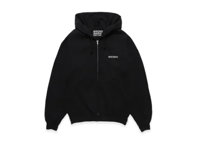 WACKO MARIA Heavy Weight Full Zip Hooded Sweat Shirt "Black"