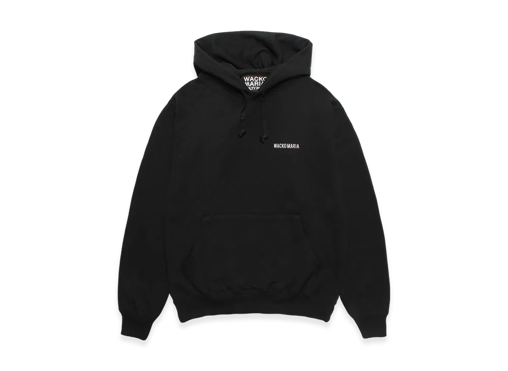 WACKO MARIA Heavy Weight Hooded Sweat Shirt "Black"