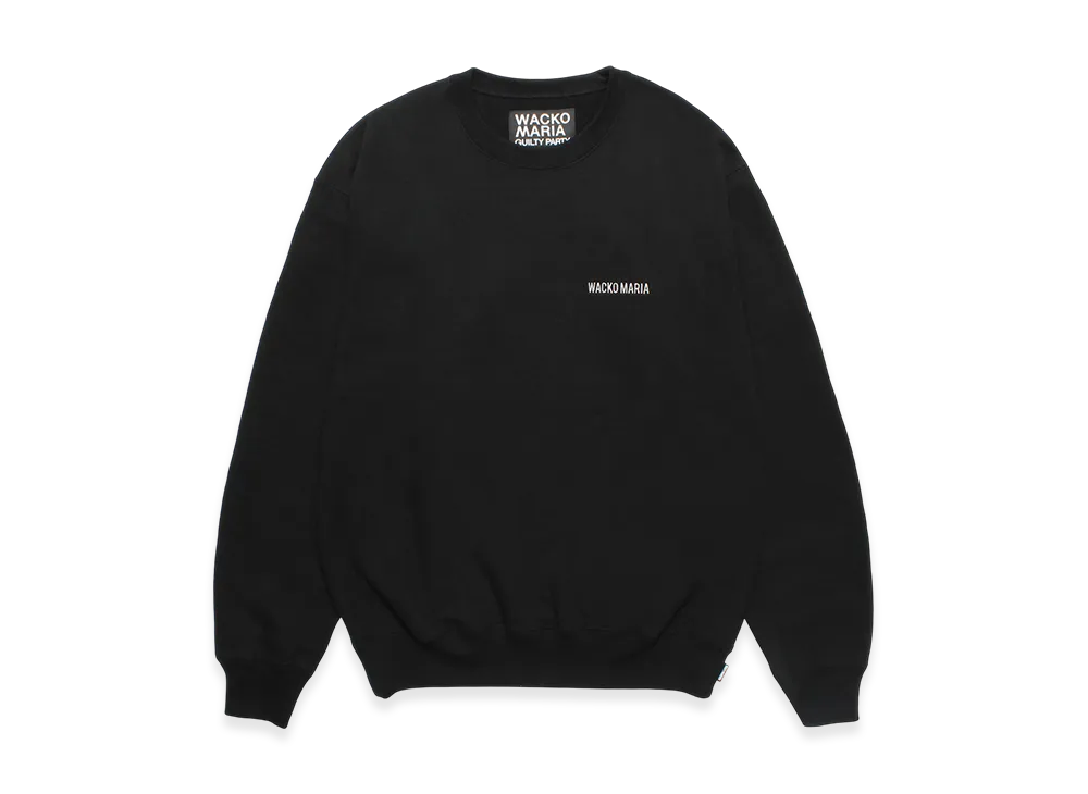 WACKO MARIA Heavy Weight Sweat Shirt "Black"