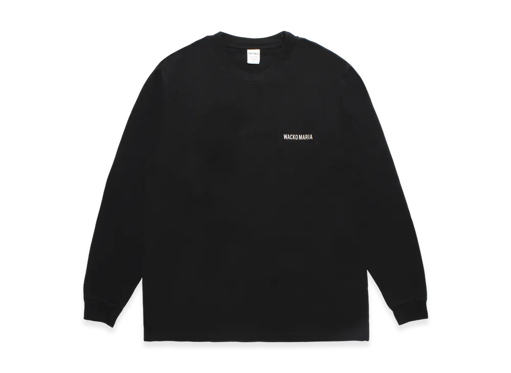 WACKO MARIA Washed Heavy Weight Long Sleeve T-Shirt "Black"