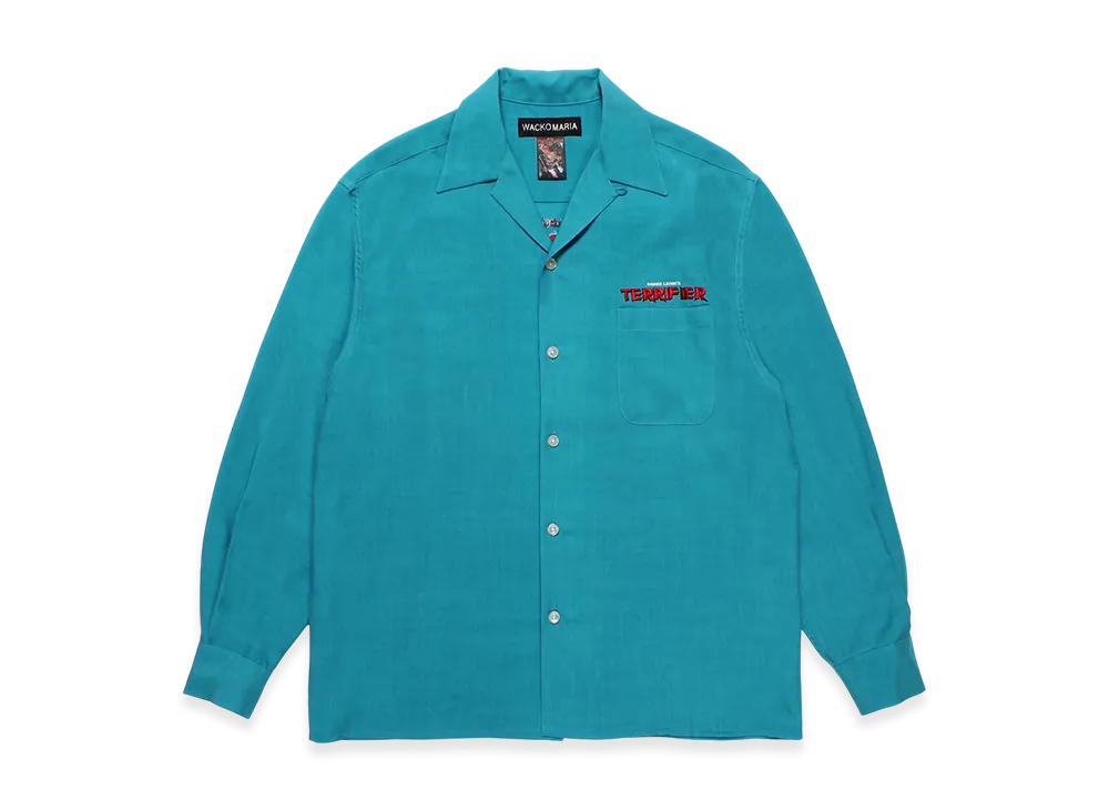 WACKO MARIA x Terrifier 50's Open Collar Shirt "Blue"