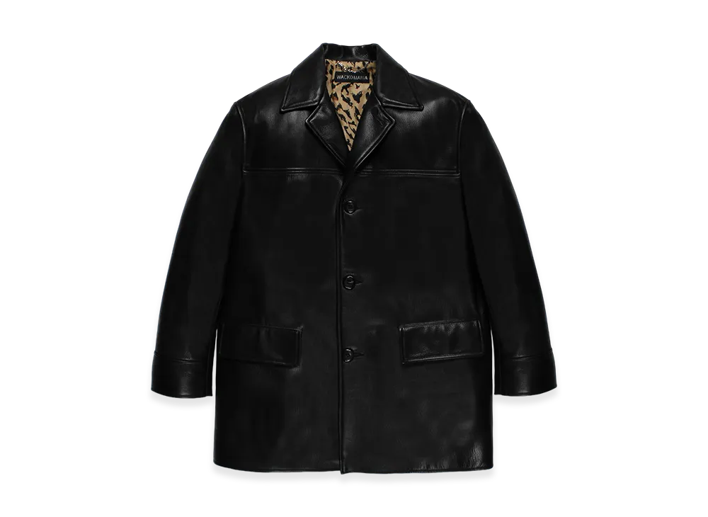 WACKO MARIA Leather Car Coat 