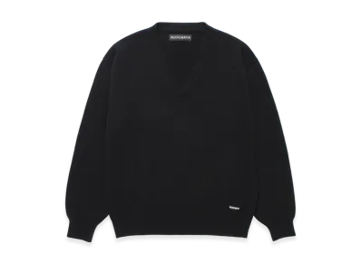 WACKO MARIA V Neck Knit Sweater "Black"