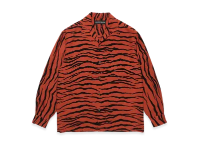 WACKO MARIA Tiger Open Collar Shirt "Orange"
