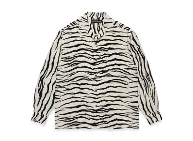 WACKO MARIA Tiger Open Collar Shirt "Ivory"