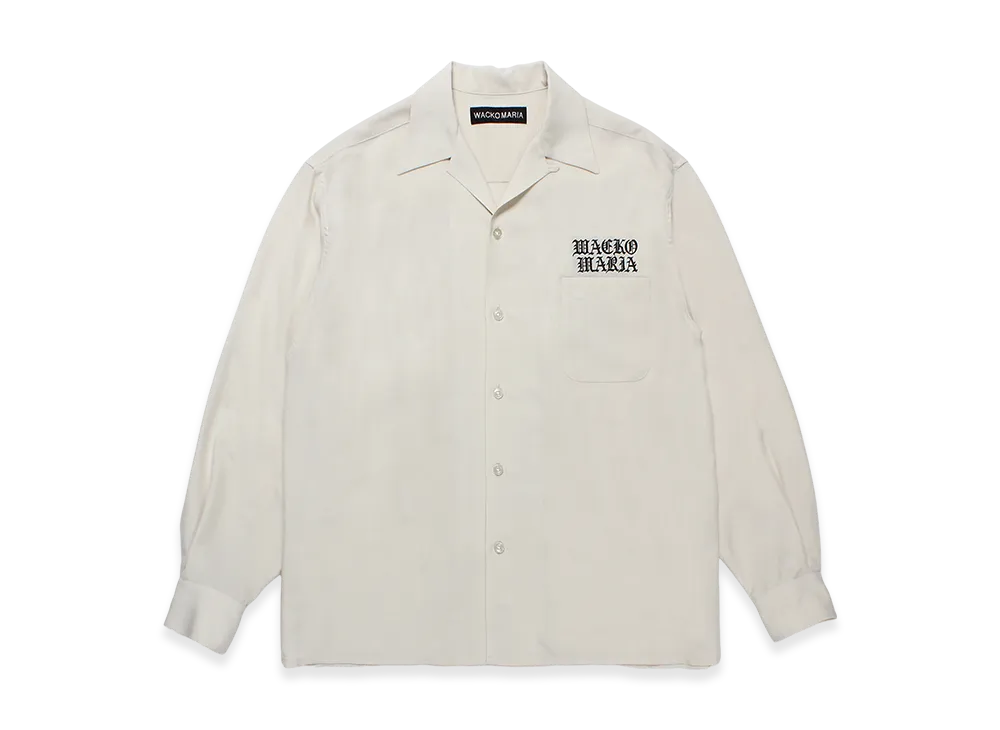 WACKO MARIA 50's Open Collar Shirt "Ivory"