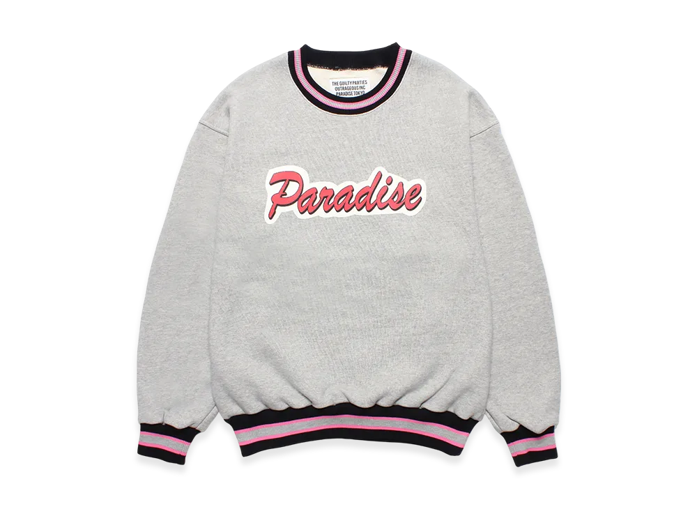 WACKO MARIA Middle Weight Sweat Shirt "Gray"